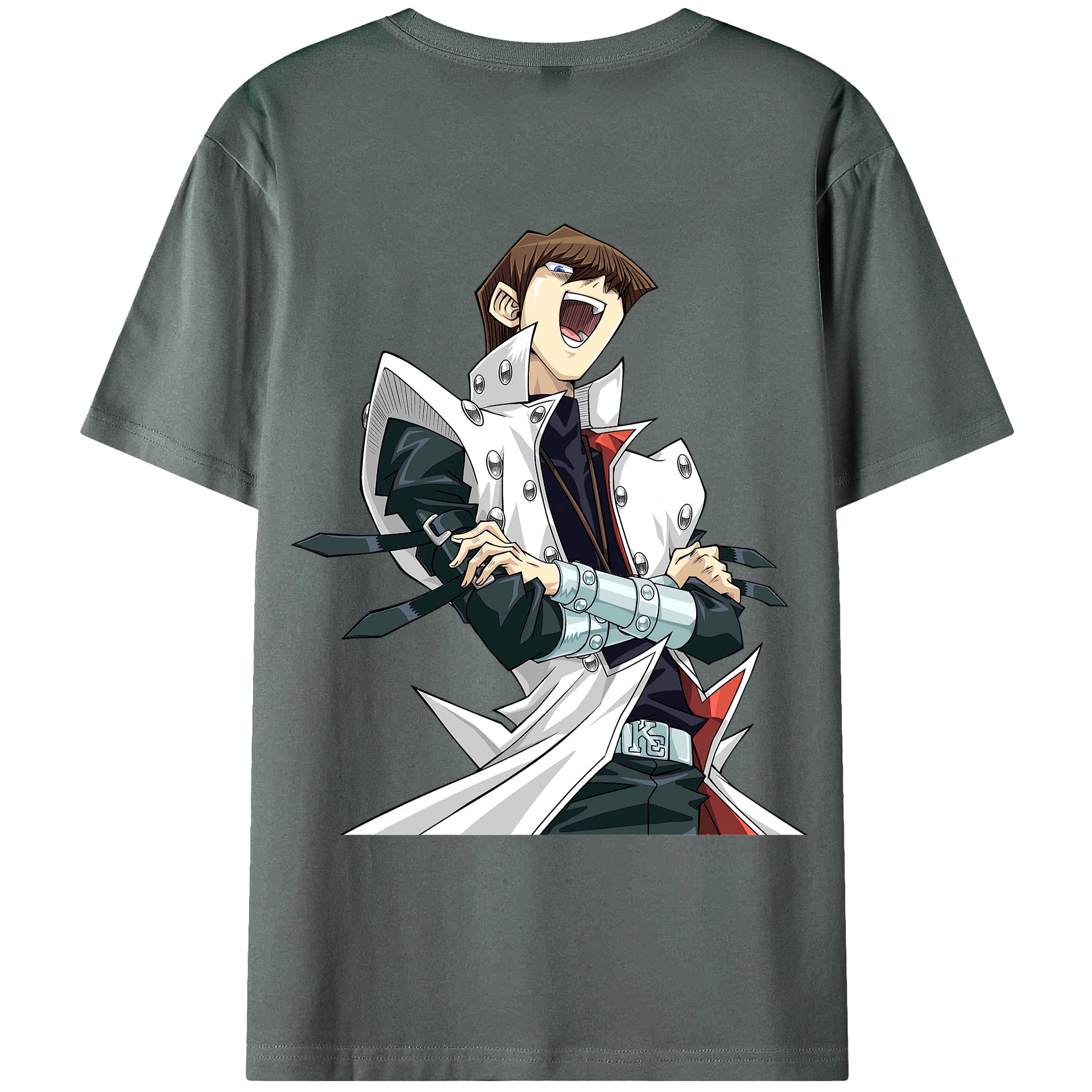 （画像用） 遊☆戯☆王 Yu-Gi-Oh! 綿100％ メンズ半袖Tシャツ（バックプリント） 通気性